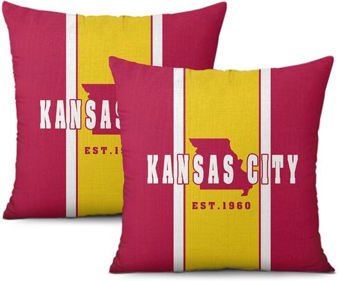 2pcs Detroit City Throw Pillow Covers, Football Pillow Case Decoration for Home Sofa, Football Fan Gifts for Men Women 18 x 18 inch in Saudi Arabia