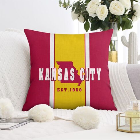 2pcs Detroit City Throw Pillow Covers, Football Pillow Case Decoration for Home Sofa, Football Fan Gifts for Men Women 18 x 18 inch in Saudi Arabia