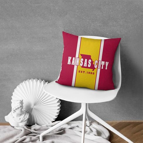 2pcs Detroit City Throw Pillow Covers, Football Pillow Case Decoration for Home Sofa, Football Fan Gifts for Men Women 18 x 18 inch in Saudi Arabia