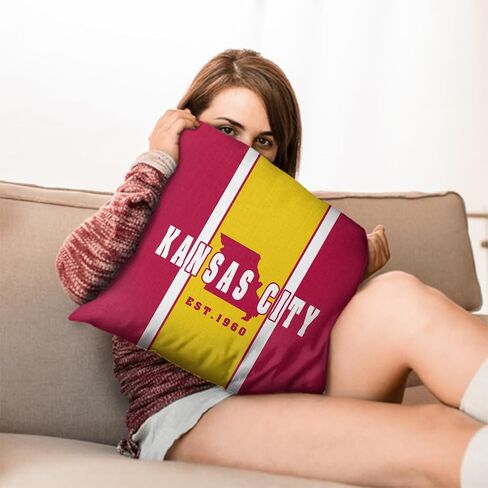 2pcs Detroit City Throw Pillow Covers, Football Pillow Case Decoration for Home Sofa, Football Fan Gifts for Men Women 18 x 18 inch in Saudi Arabia