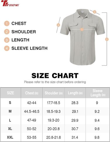 TBMPOY Mens Linen Button Down Shirts Short Sleeve Summer Beach Shirt Casual Dress Lightweight Hawaiian Guayabera Shirts in Saudi Arabia