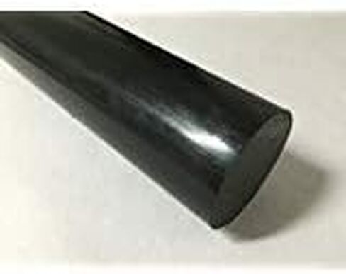 Acetal Copolymer Plastic Round Rod 2.75" Diameter, 12" Length - Black Color in Saudi Arabia
