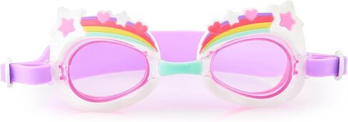 Aqua2ude Girl's Swimming Goggles Bundle - Two Pairs of Fun Swimming Goggles - Rainbow Unicorn Themed - No Leak Goggle Set for Kids - No Fog - UV Protection in Saudi Arabia