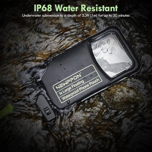 newppon Floating Waterproof Phone Pouch : 4 Pack Large Float Clear Cell Holder Protector with Lanyard - Universal Floatable Water Proof Dry Bag for iPhone Samsung Galaxy for Beach Swimming Pool in Saudi Arabia