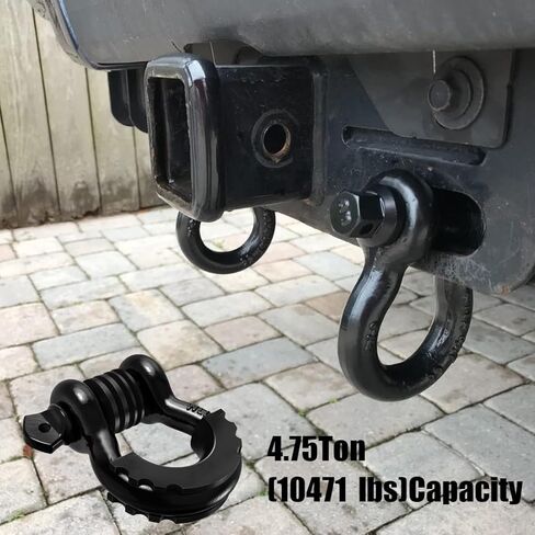 تكبل حلقة D 3/4 "أغلال 41,887Ibs كسر القوة مع 7/8" دبوس لولبي الثقيلة على الطرق الوعرة الانتعاش تكبل لسحب حزام ونش 1 قطعة in Kuwait