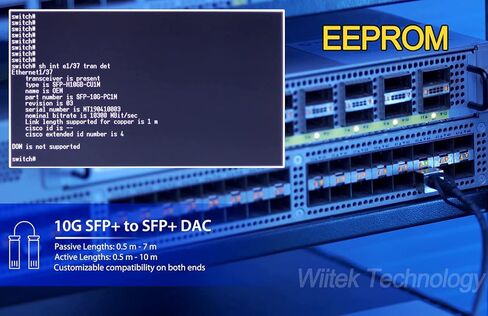 [أزرق اللون] كابل Twinax 3m 10G SFP+ DAC، 10Gbase-CU SFP+ كابل نحاسي سلبي، متوافق مع Cisco SFP-H10GB-CU3M، Ubiquiti، Juniper، Mellanox، Mikrotik، Netgear، Supermicro، مفاتيح مفتوحة المصدر in Kuwait