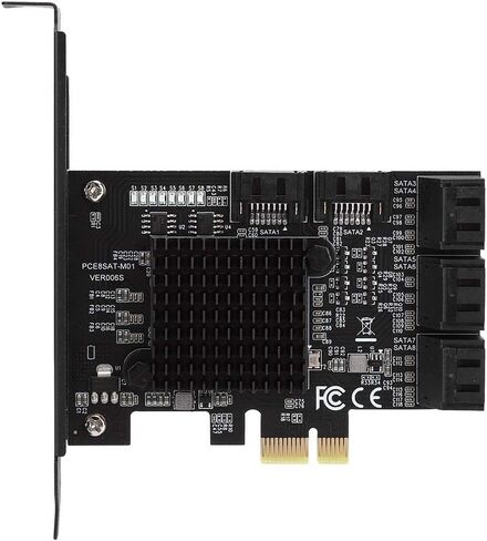 PCI-E to SATA3.0 Board, PCI-E to SATA3.0 Controller Expansion Board 8-Port SATA3.0 Interface Expansion Card in Saudi Arabia