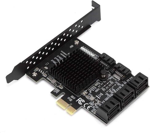 PCI-E to SATA3.0 Board, PCI-E to SATA3.0 Controller Expansion Board 8-Port SATA3.0 Interface Expansion Card in Saudi Arabia