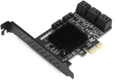 PCI-E to SATA3.0 Board, PCI-E to SATA3.0 Controller Expansion Board 8-Port SATA3.0 Interface Expansion Card in Saudi Arabia