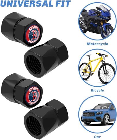 Yankees Car Tire Valve Caps,Car Tire Dust Caps for NY Yankees Fans,4pcs Valve Stem Caps for Car Tires,Universal Stem Covers/Dust Caps for Car Tires,Leak-Proof Anti-Corrosion,Baseball Car Stuffs in Saudi Arabia
