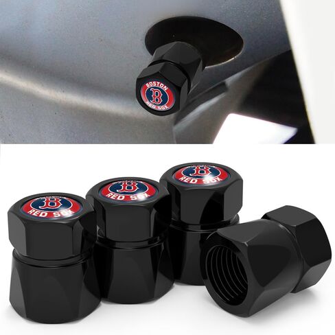 Yankees Car Tire Valve Caps,Car Tire Dust Caps for NY Yankees Fans,4pcs Valve Stem Caps for Car Tires,Universal Stem Covers/Dust Caps for Car Tires,Leak-Proof Anti-Corrosion,Baseball Car Stuffs in Saudi Arabia