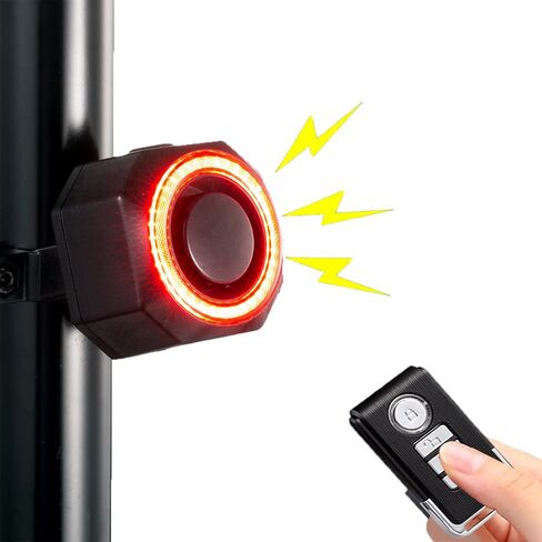 Smart Bike Tail Light with Turn Signals Waterproof Rear Horn & Anti-theft Alarm, Auto ON/Off Rechargeable Brake Wireless Remote Control in Saudi Arabia