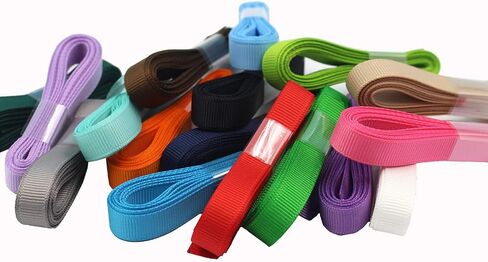 3/8 Inches Grosgrain Ribbons Fabric Ribbons, 20 Colors*2 Yards Each Total 40 Yards, Boutique Ribbons for Gifts Wrapping, DIY Bow Hair Accessories in Kuwait