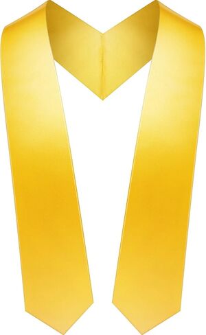 SATINIOR Graduation Stole for Academic Commencement Unisex Adult Plain Choir Stole (Gold) in Saudi Arabia