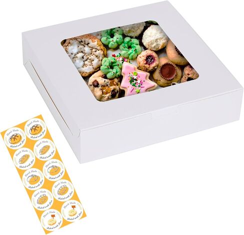 GylSun 10 Pack Pie Bakery Boxes 10x10x2.5 Inches for Donuts Cookies Muffins Chocolates Party in Saudi Arabia
