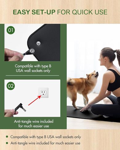 Feraco Grounding Mat للسرير، وسادة تأريض كبيرة للنوم، وتخفيف الألم، والالتهاب، والطاقة المتوازنة والرفاهية العامة، 35.4 بوصة × 23.6 بوصة، ورقة علاج عالمية، سلك مضاد للتشابك متضمن in Kuwait