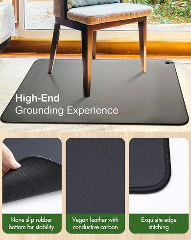 Feraco Grounding Mat للسرير، وسادة تأريض كبيرة للنوم، وتخفيف الألم، والالتهاب، والطاقة المتوازنة والرفاهية العامة، 35.4 بوصة × 23.6 بوصة، ورقة علاج عالمية، سلك مضاد للتشابك متضمن in Kuwait