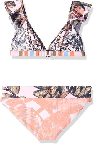 Maaji Girls' Fixed Triangle with Ruffle Straps Bikini Swimsuit Set in Saudi Arabia