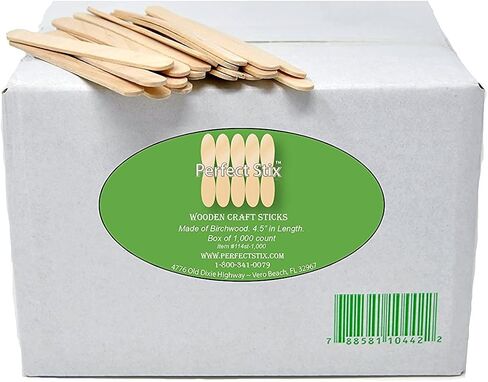Perfect Stix Wooden Craft Sticks 4.5 inch with Bonus Set in Saudi Arabia