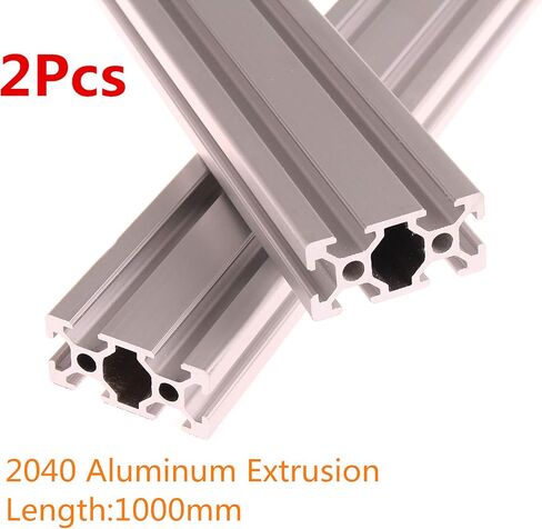 CHUANGNENG 2PCS 1000mm 2040 Aluminum Extrusion Profile European Standard T Type Anodized Linear Rail for 3D Printer and CNC DIY Laser Engraving Machine, Length 1000mm (39.37inch) in Saudi Arabia