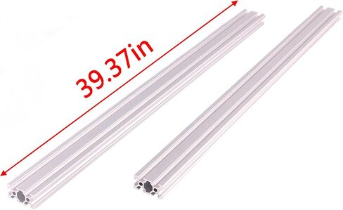 CHUANGNENG 2PCS 1000mm 2040 Aluminum Extrusion Profile European Standard T Type Anodized Linear Rail for 3D Printer and CNC DIY Laser Engraving Machine, Length 1000mm (39.37inch) in Saudi Arabia