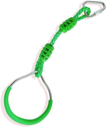 حلقة الجمباز لتسلق النينجا البرتقالية للأطفال، ملحقات حبل الارتخاء، حلقات عوائق على شكل قرد معلقة للعب في الفناء الخلفي في الهواء الطلق in Kuwait