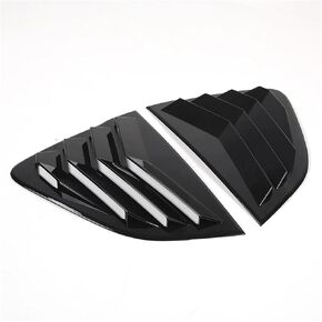 Compatible For Mazda MX-5 ND 2016-23 ABS Matt Black Car Rear Window Triangle Deflector Cover Trim Sticker Car Accessories (hardtop Version)(Black) in Kuwait