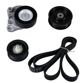 Belt Tensioner with Idler Pulleys & Belt Replacement for 2006-2011 Mercedes Benz C230 C280 C300 C350 CLK350 E350 GL450 ML350 ML550 S550 SLK350 Replace # 2722000270 6pk2404 in Kuwait