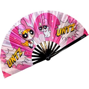 DeFlare | Kawaii Rave Fan | Large Hand Fan | Festival Gear & Accessory | Rave Accessory | EDM Rave Fan | Festival Fans in Saudi Arabia