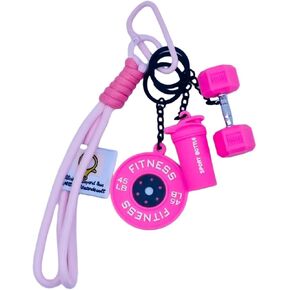 حقيبة سلسلة مفاتيح دمبل من السيليكون ومحفظة سحرية هدية للياقة البدنية لمحبي صالة الألعاب الرياضية، وإكسسوارات صالة الألعاب الرياضية للنساء والرجال in Kuwait