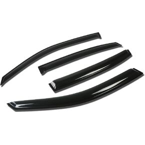 DNA MOTORING Set of 4 Tape-On Window Rain Guards Compatible with 2000-2005 Impala W-Body Smoke Tint Window Visor Shade/Sun Wind/RAIN Deflector, WVS-121 in Kuwait