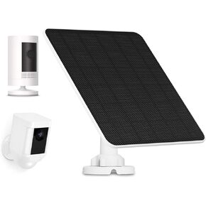 Solar Panel for Ring Camera, 5W Solar Charger for Ring Stick Up Cam, Spotlight Cam Plus/Pro, Wyze Battery Cam Pro, Includes Barrel Plug and USB-C Adapter, IP65 Waterproof in Kuwait