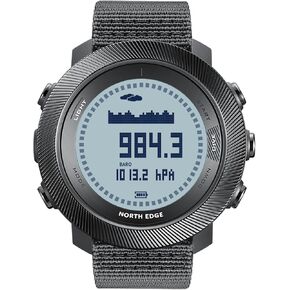 ساعة NORTH EDGE Apache D Dive للرجال 50 متر كمبيوتر غوص مجاني، بوصلة رقمية، مقياس الارتفاع، مقياس الضغط الجوي، عداد الخطوات، ساعة رياضية مقاومة للماء للمشي لمسافات طويلة والتسلق، شاشة كبيرة، بطارية قابلة لإعادة الشحن in Kuwait