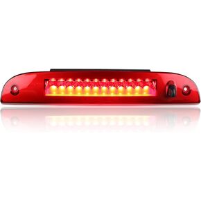 مجموعة مصابيح الفرامل الثالثة LED مناسبة لسيارة Ford Escape 2008-2012، من أجل Explorer 02-12، من أجل Mercury Mariner 08-11، من أجل Mountaineer 02-10، مصباح إضاءة خلفي للشحن مصباح توقف عالي التثبيت (عدسة حمراء) in Kuwait