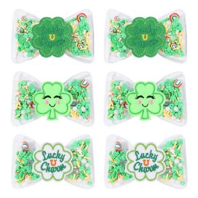 فيونكات شعر جيلي مقاومة للماء، مشابك فيونكة لحمام السباحة الصيفية متعددة الألوان من PVC ملحقات شعر شفافة للفتيات والأطفال الرضع والمراهقين والأطفال (6 بوصات، أقواس حمام السباحة أ) in Kuwait