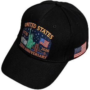 July 4th Hat - Unisex American Flag Trucker Cap - Independence Day Patriotic Theme Hat - 250th Anniversary Golf Cap in Kuwait