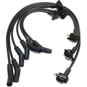 Rareelectrical New Spark Plug Wire Compatible With Ford F-150 Xlt 6 Cyl 4.2L E-150 Econoline Club Wagon Chateau 6 Cyl 4.2L E-250 Econoline Base 6 Cyl 4.2L 1997-2000 By Repf504805 in Kuwait