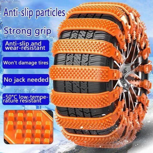 Snow Tire Chains for Lincoln Navigator 1998-2020 2021 2022 2023 2024 2025, Portable Emergency Anti-slip Straps, Snow Chains for Muddy Roads and Winter Driving, Durable and Highly Stable in Saudi Arabia