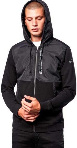 Alpinestars 1213-51000-1010-M: سترة بغطاء للرأس أسود/أسود Md in Saudi Arabia
