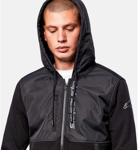 Alpinestars 1213-51000-1010-M: سترة بغطاء للرأس أسود/أسود Md in Saudi Arabia