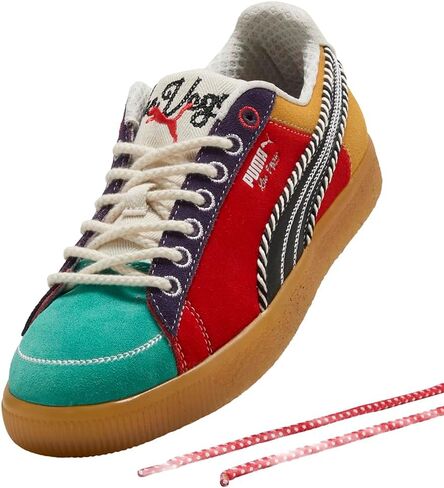 PUMA Mens Clyde Vegas Collection 2 Lace Up Sneakers Shoes Casual - Red in Saudi Arabia