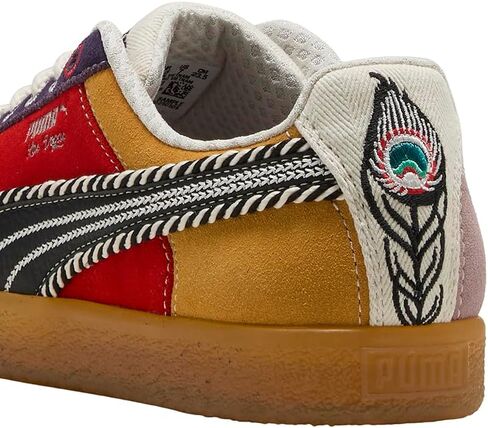 PUMA Mens Clyde Vegas Collection 2 Lace Up Sneakers Shoes Casual - Red in Saudi Arabia