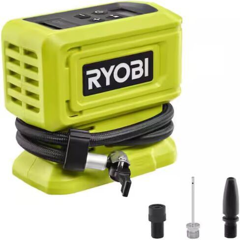 لأداة نفخ الضغط العالي اللاسلكية RYOBI 18V ONE+ (أداة فقط)، تصميم مدمج لإطارات السيارات، والكرات الرياضية، ومراتب الهواء، والمواد القابلة للنفخ in Saudi Arabia