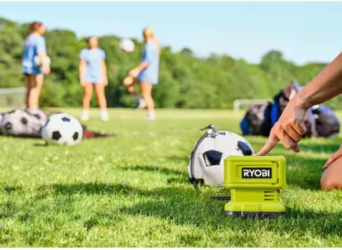 لأداة نفخ الضغط العالي اللاسلكية RYOBI 18V ONE+ (أداة فقط)، تصميم مدمج لإطارات السيارات، والكرات الرياضية، ومراتب الهواء، والمواد القابلة للنفخ in Saudi Arabia