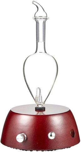 موزع روائح العلاج العطري الأنيق للزيوت العطرية، بخاخات زجاجية بدون ماء مع مفتاح إيقاف تلقائي، خالٍ من مادة BPA - خشب فاتح in Kuwait