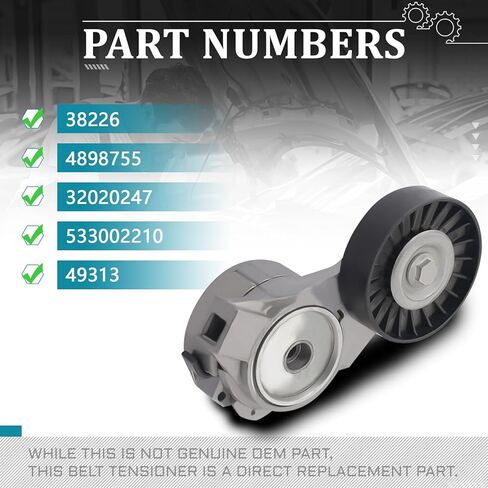 IRONTEK 4898755 مجموعة شداد الحزام مع بكرة مناسبة لساب (1999-2003 9-3/1999-2009 9-5) #38226 305355 49313 20912A18 4671426 in Saudi Arabia