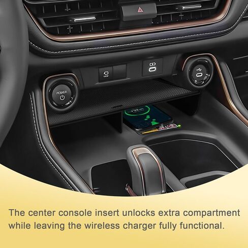 3PCS Center Console Organizer Set Compatible with 2024 2025 2026 Toyota Grand Highlander Accessories — Dashboard Organizer + Front Console Insert Divider + Armrest Storage Box, ABS Storage Tray in Saudi Arabia