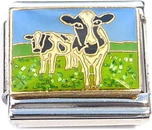 NewCharms Cow in Pasture Italian Charm in Saudi Arabia