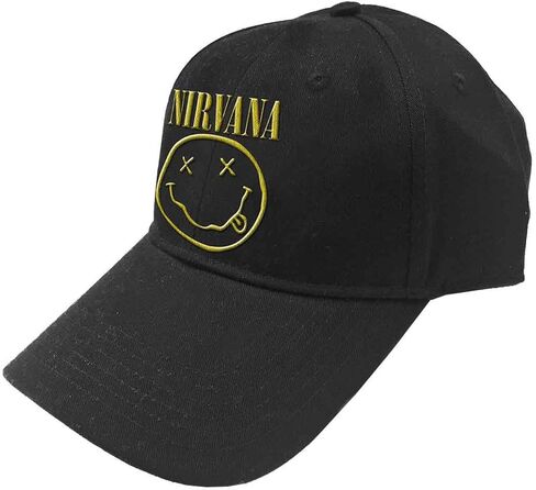 شعار Nirvana للرجال وقبعة بيسبول مبتسمة باللون الأسود in Kuwait