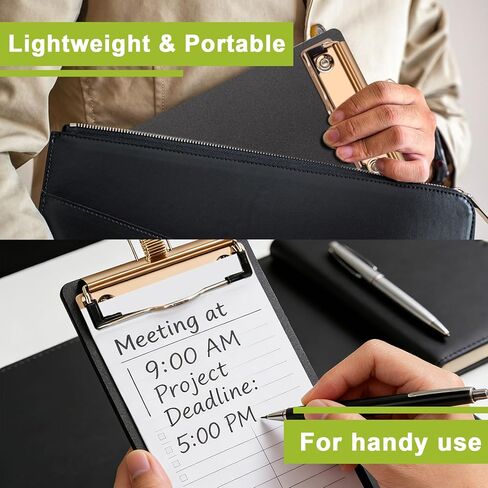 Black Plastic Clipboards 4 Pack Clipboard with Pen Holder 4.17x 8 inch Memo Size Plastic Clipboards Low Profile Clip Boards for Home Office School in Saudi Arabia